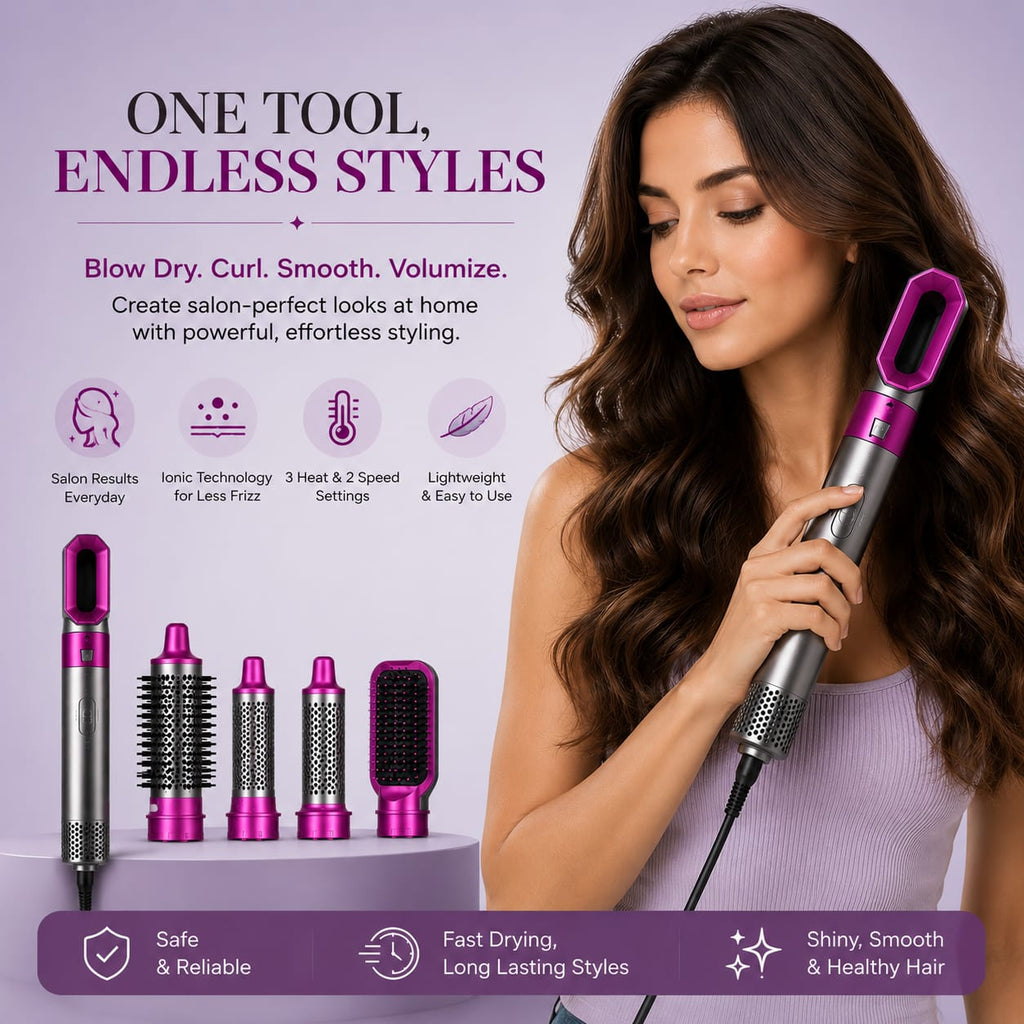 5 in 1 Hair Dryer Brush