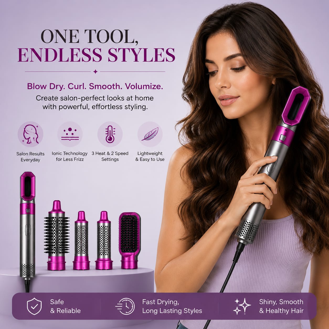 5 in 1 Hair Dryer Brush
