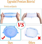Silicone Stretch Lids With Bowl (Pack of 6)